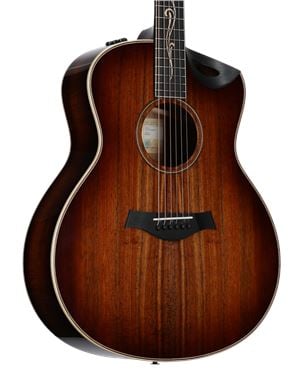 Taylor K26ce V-Class Grand Symphony Acoustic Electric Guitar with Case Body Angled View